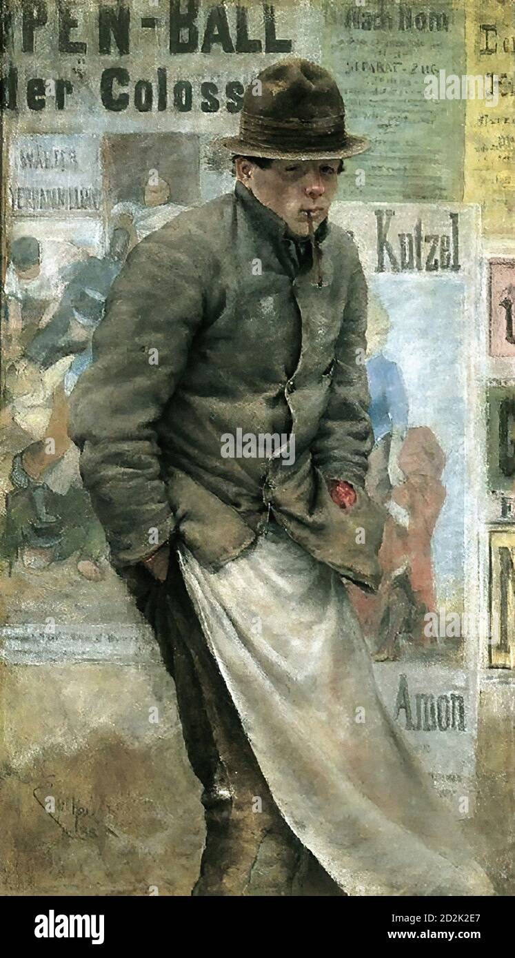 Engelhart Josef - Pülcher - Scuola austriaca - XIX secolo Foto Stock