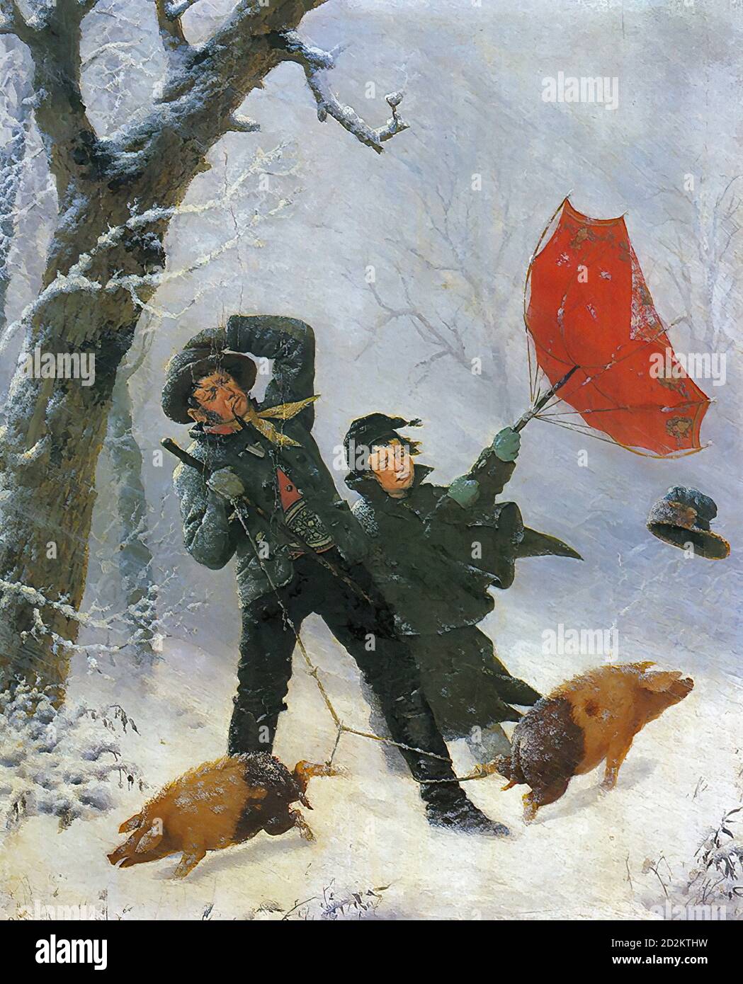 Kronberger Carl - in condizioni avverse - Scuola austriaca - 19 ° secolo Foto Stock