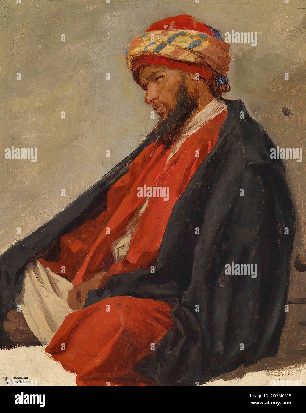 Muller Leopold Carl - Bedouin - Scuola austriaca - 19 Secolo Foto Stock