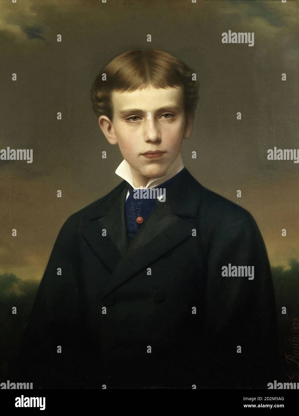 Raab Georg - Principe Rudolf d'Austria 16 anni Old - Scuola austriaca - 19 ° secolo Foto Stock