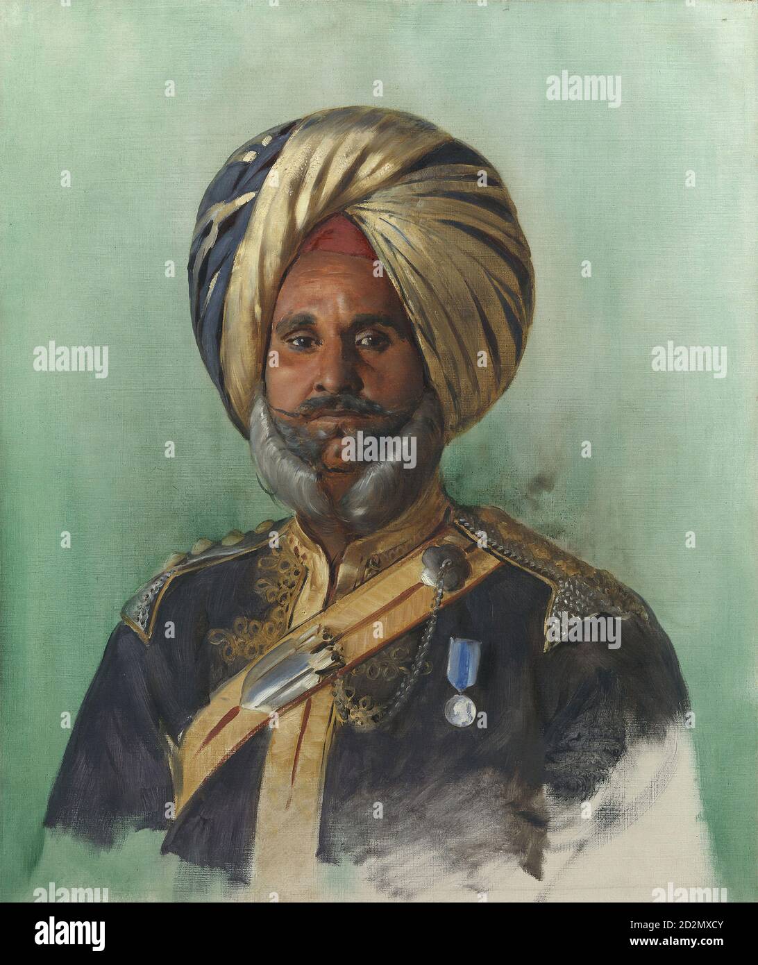 Swoboda II Rudolf - Risaldar-Major Kishan Singh Nabha Lancers - Scuola austriaca - 19 ° secolo Foto Stock