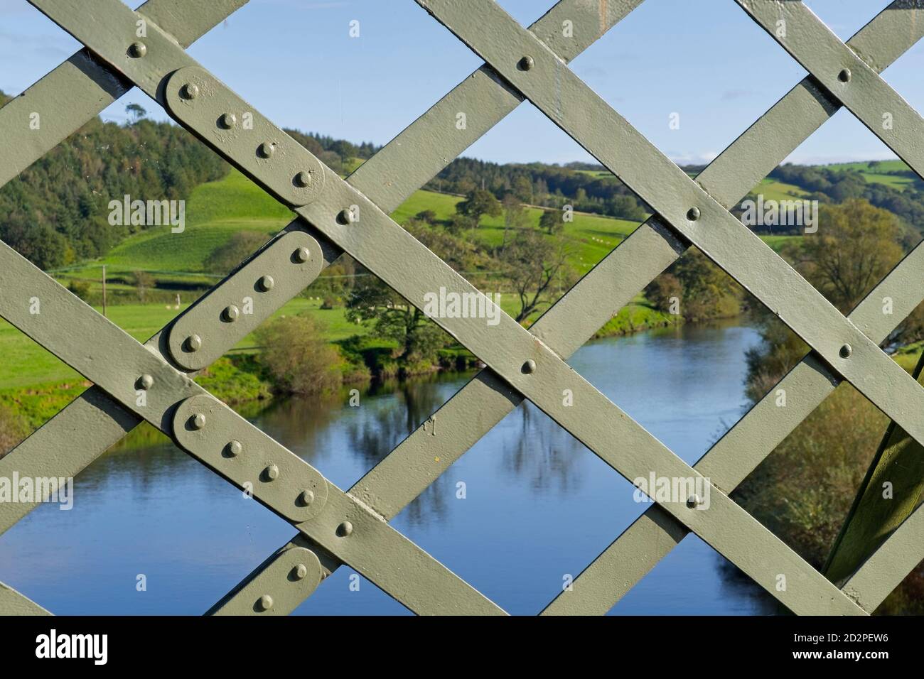 Vista dal ponte Crook o' Lune Lancaster Lancashire UK Foto Stock