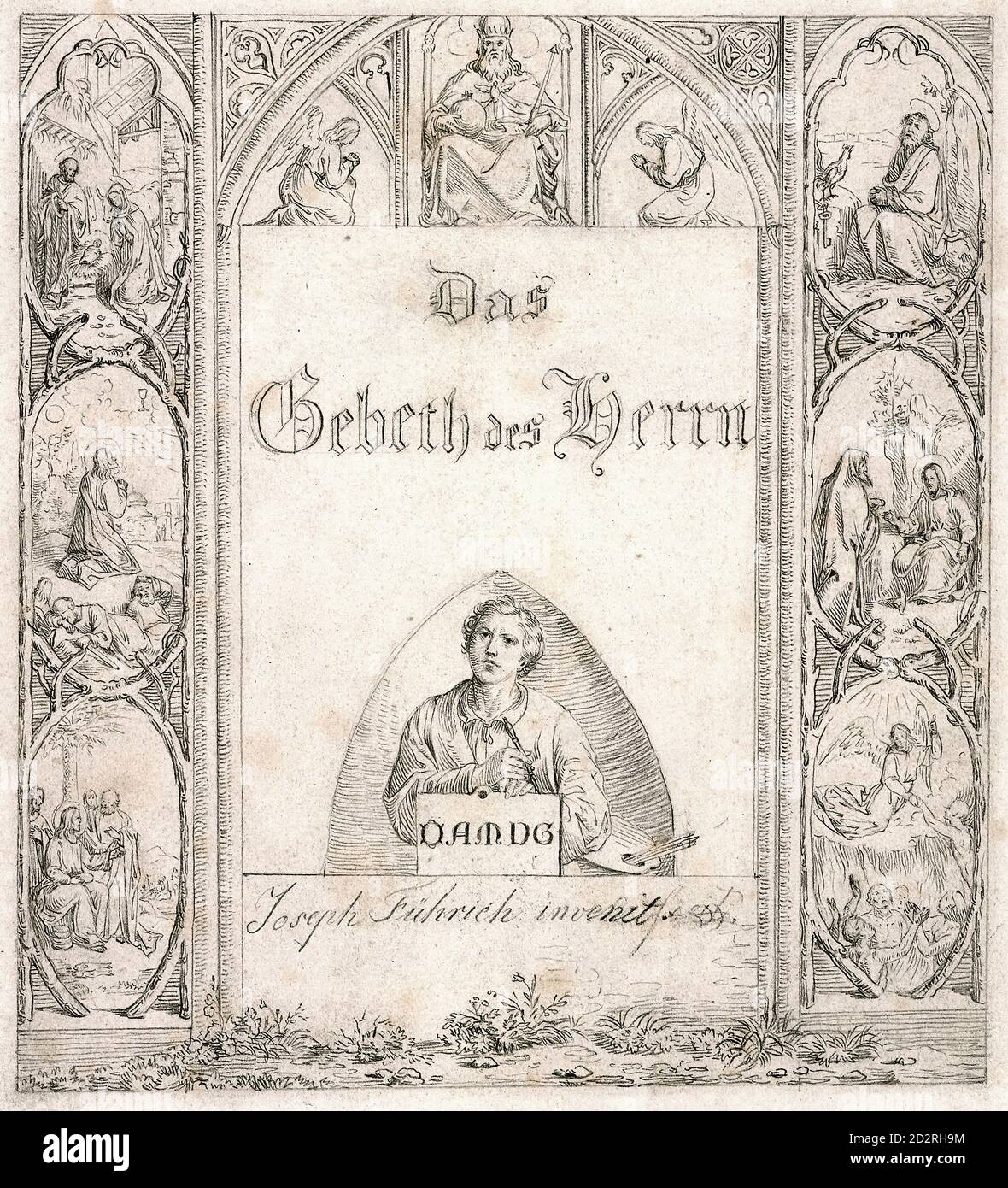 Fuhrich Joseph Ritter von - Das Gebet Des Herrn 0 - Repubblica Ceca e Slovacchia Scuola - 19 ° secolo Foto Stock