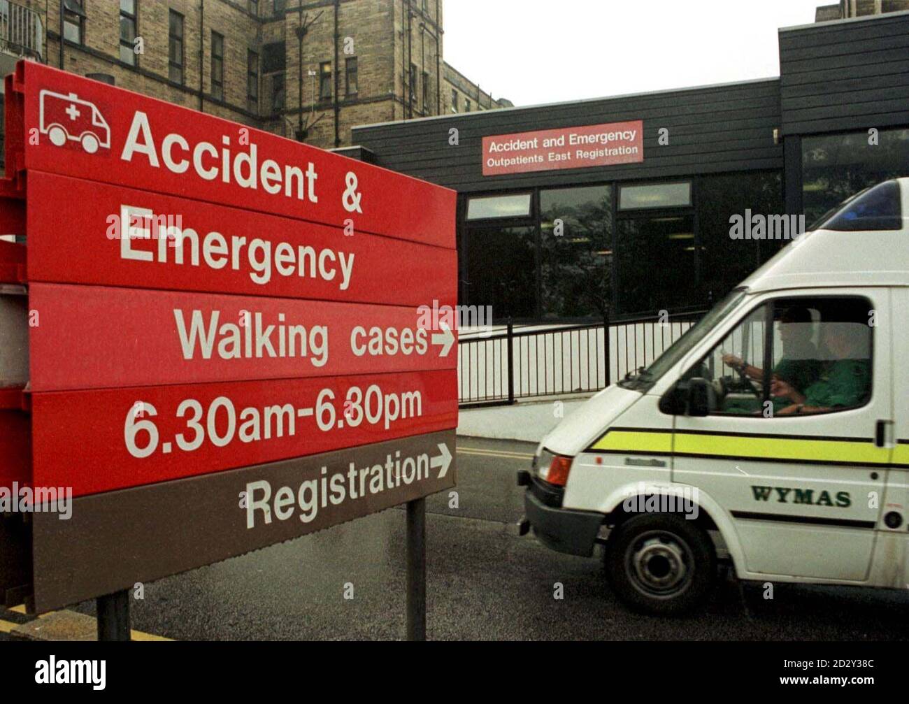 Bradford Royal Infirmary A&E. Vedi PA Story HEALTH Casualty Bradford. Foto di John Giles/PA Foto Stock