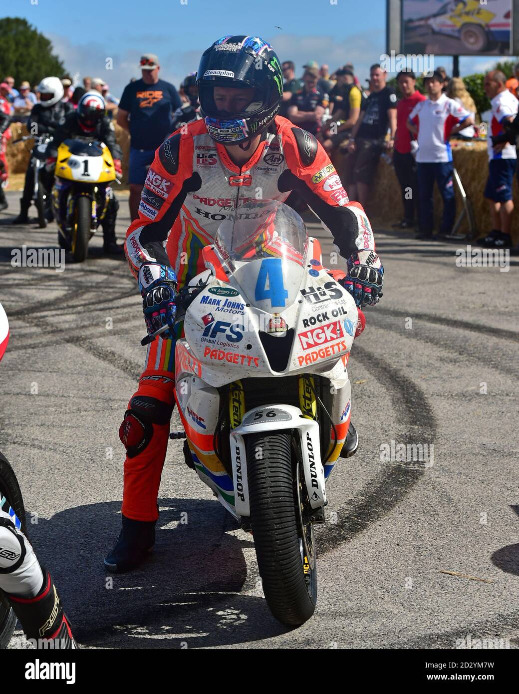 Ian Hutchinson, Honda CBR 1000RR, motociclette da corsa classiche, Goodwood Festival of Speed, Speed Kings, Motorsport's Record Breakers, Goodwood, 2 luglio Foto Stock