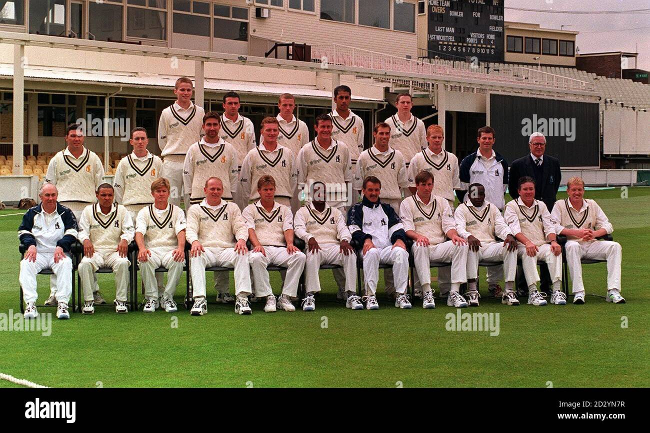 Team Photo 2, Warwickshire County Cricket Team. Foto di David Jones/PA Foto Stock