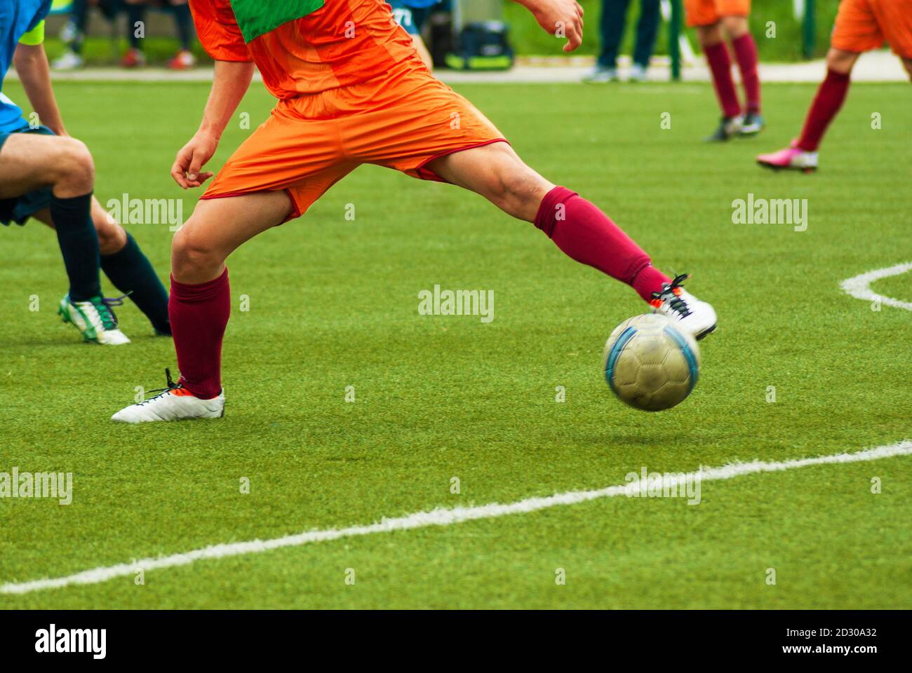 Campionato europeo di calcio partita di calcio allo stadio Foto Stock