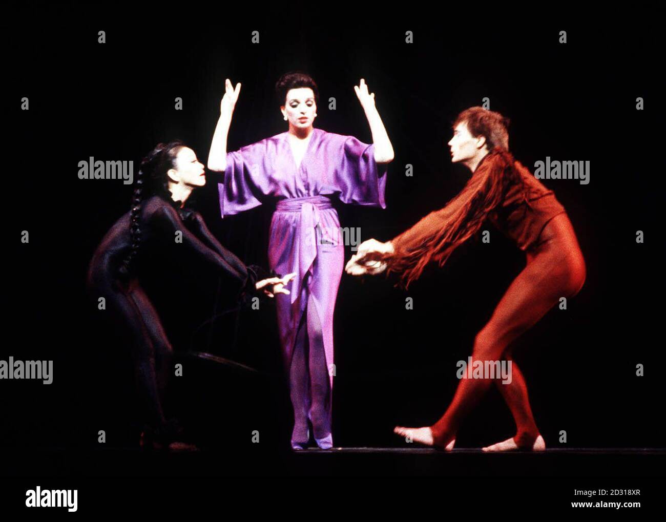 LIZA MINNELLI 1979: Intrattenitore americano Liza Minnelli (c) in scena alla Royal Opera House di Covent Garden, Londra, durante le prove per la produzione della Martha Grahm Dance Company di 'The Owl and the Pussycat'. La signorina Minnelli interpreta la narratrice. Foto Stock