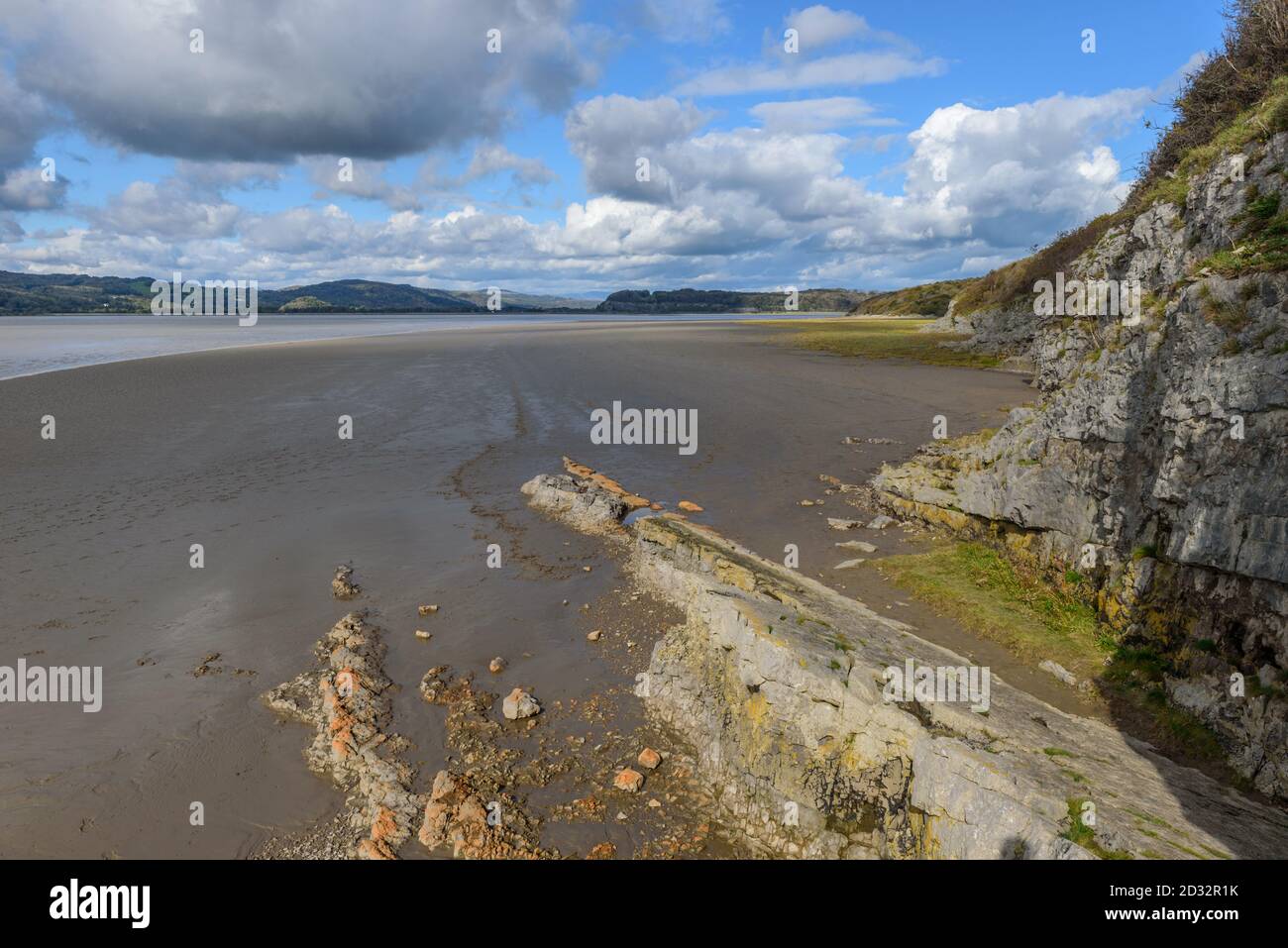 White Creek Bay vicino a Arnside in Cumbria Foto Stock