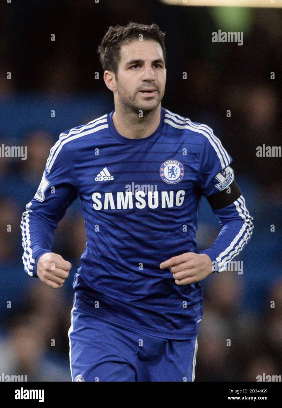 Cesc Fabregas di Chelsea durante la partita della Barclays Premier League a Stamford Bridge, Londra. Foto Stock