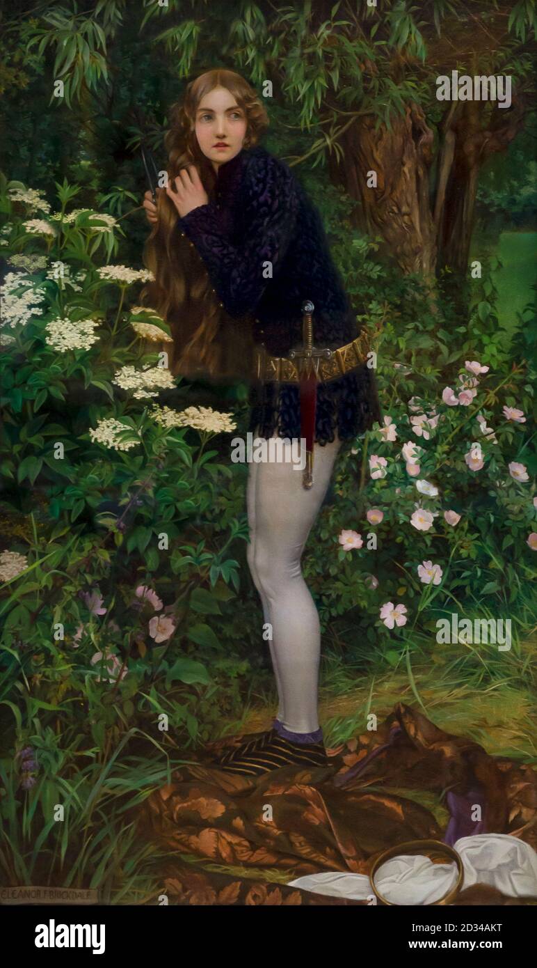 The Little Foot Page, Eleanor Fortescue-Brickdale, 1905, Foto Stock