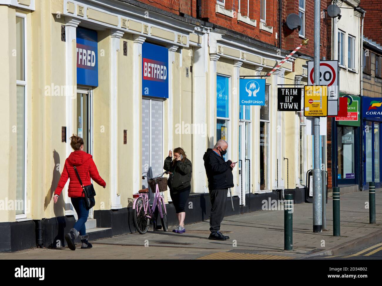 Filiale di Betfred su Pasture Road, Goole, East Yorkshire, Inghilterra Regno Unito Foto Stock