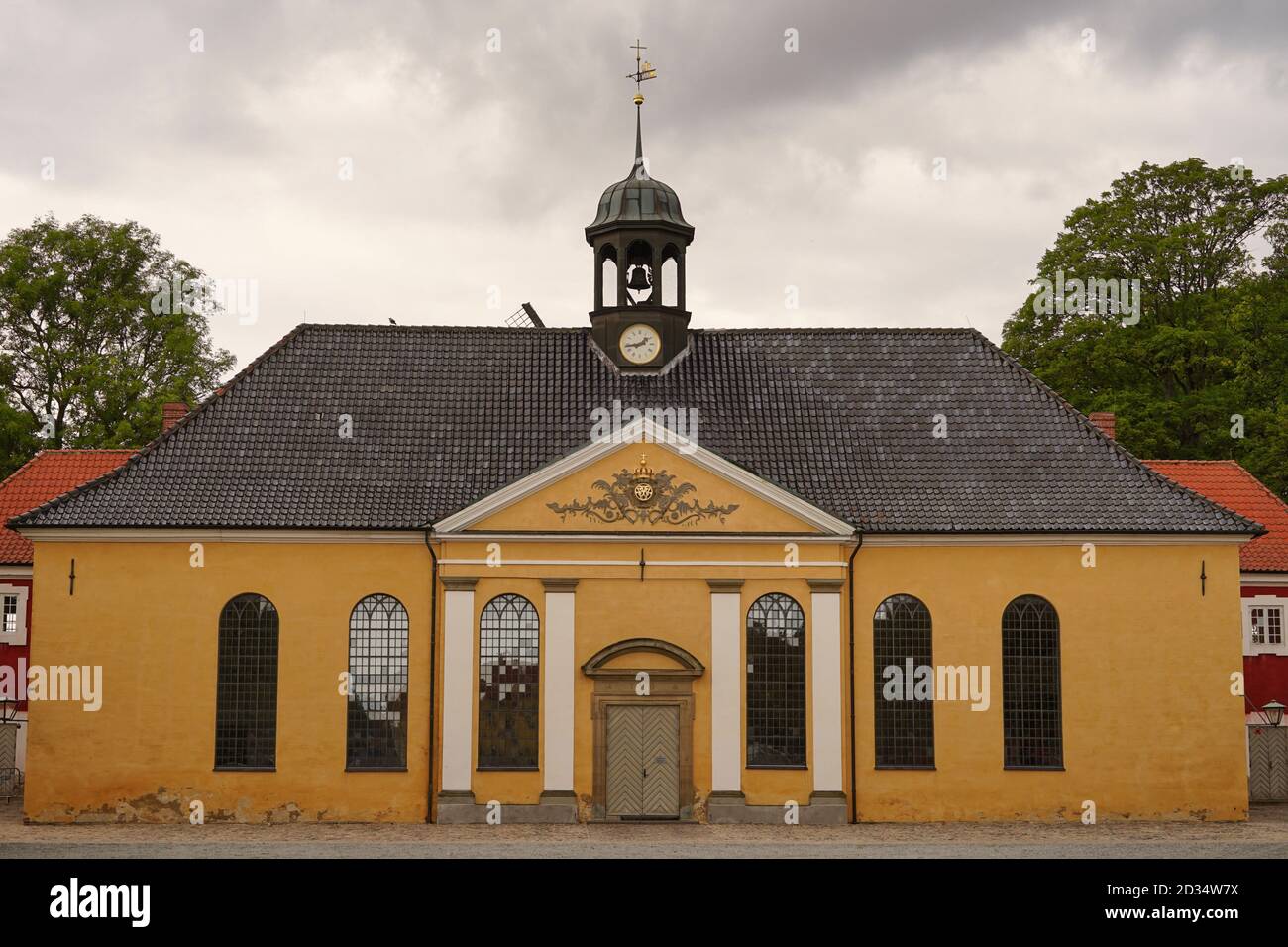 Copenaghen, Europa, la chiesa della Cittadella, vista ravvicinata Foto Stock