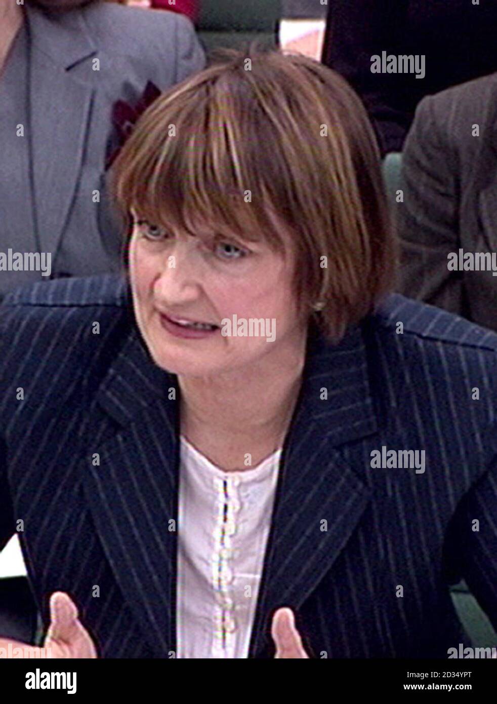 Il Segretario alla Cultura Tessa Jowell risponde alle domande dei membri del Comitato di selezione per la Cultura, i Media e lo Sport sui crescenti costi per la realizzazione delle Olimpiadi del 2012. Foto Stock