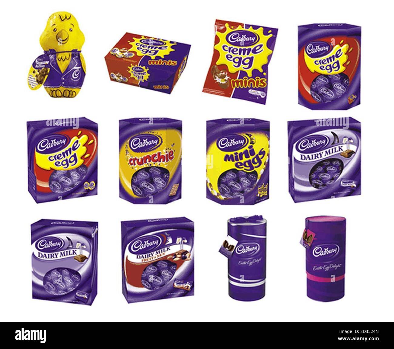 Composito di immagini rilasciato dal produttore di cioccolato Cadbury, che stanno richiamando uova di Pasqua perché hanno l'etichetta errata allergia alla frutta a guscio. Foto Stock Composito di immagini rilasciato dal produttore di cioccolato Cadbury, che stanno richiamando uova di Pasqua perché hanno l'etichetta errata allergia alla frutta a guscio. Foto Stock