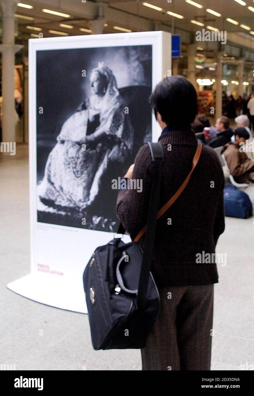 Una delle mostre nella vetrina fotografica Best of British dell'Associazione Stampa, che apre domani fino al 26 settembre presso la stazione internazionale St Pancras di Londra. Foto Stock