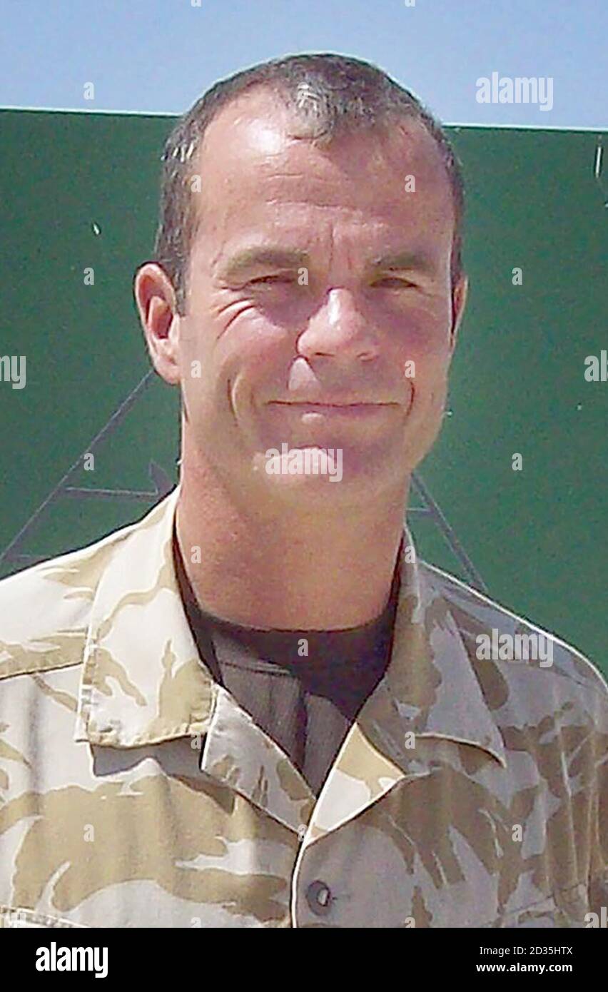 Prodotto alternativo. Il tenente colonnello Mike Campbell in Afghanistan, dove avvertì la minaccia dei talebani, rimase costante. Foto Stock