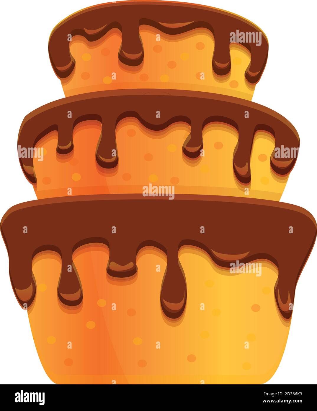 Icona torta nuziale. Cartoon di torta di nozze icona vettoriale per il web design isolato su sfondo bianco Illustrazione Vettoriale