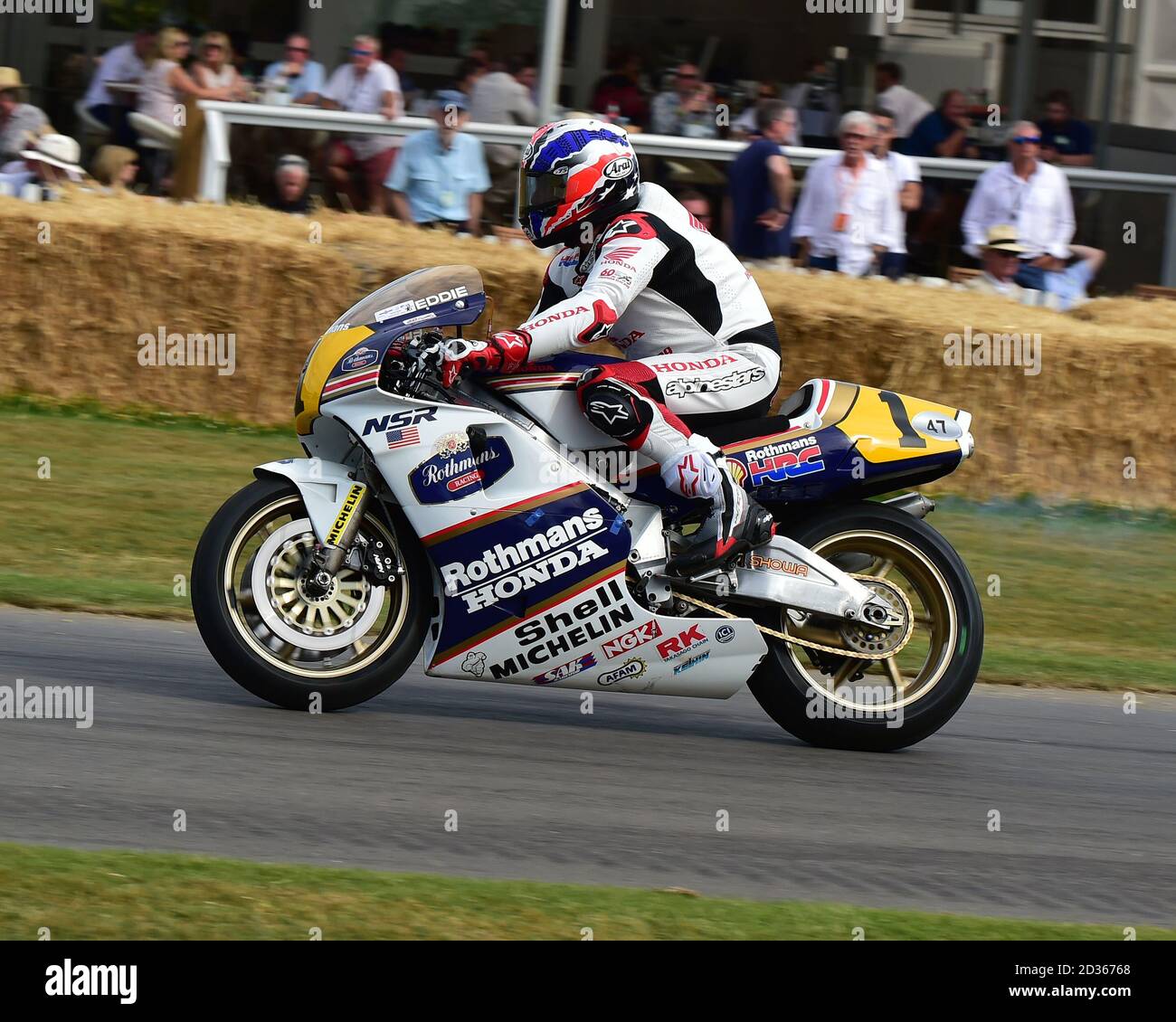 Michael Doohan, Honda NSR500, motociclette da corsa classiche, Goodwood Festival of Speed, Speed Kings, Motorsport's Record Breakers, Goodwood, luglio 2019, Foto Stock