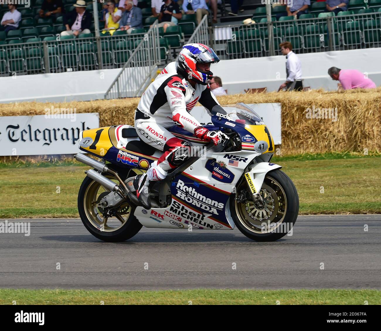 Michael Doohan, Honda NSR500, motociclette da corsa classiche, Goodwood Festival of Speed, Speed Kings, Motorsport's Record Breakers, Goodwood, luglio 2019, Foto Stock