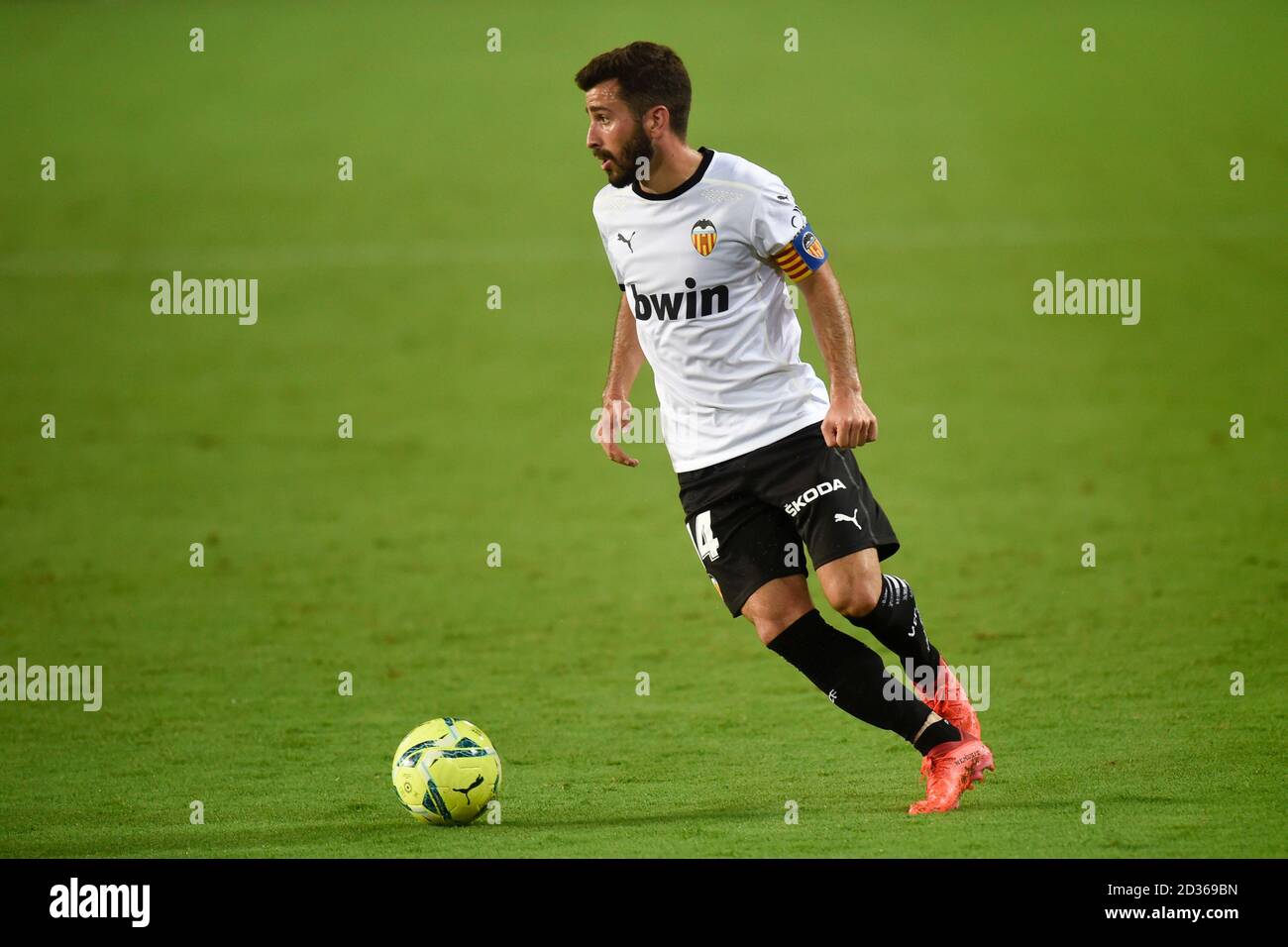 Valencia, Spagna. 13 Settembre 2020. Jose Luis Gaya di Valencia CF durante l'incontro la Liga tra Valencia CF e Levante UD giocato allo stadio Mestalla il 13 settembre 2020 a Valencia, Spagna. (Foto di PRESSINPHOTO) Credit: Pro Shots/Alamy Live News Foto Stock