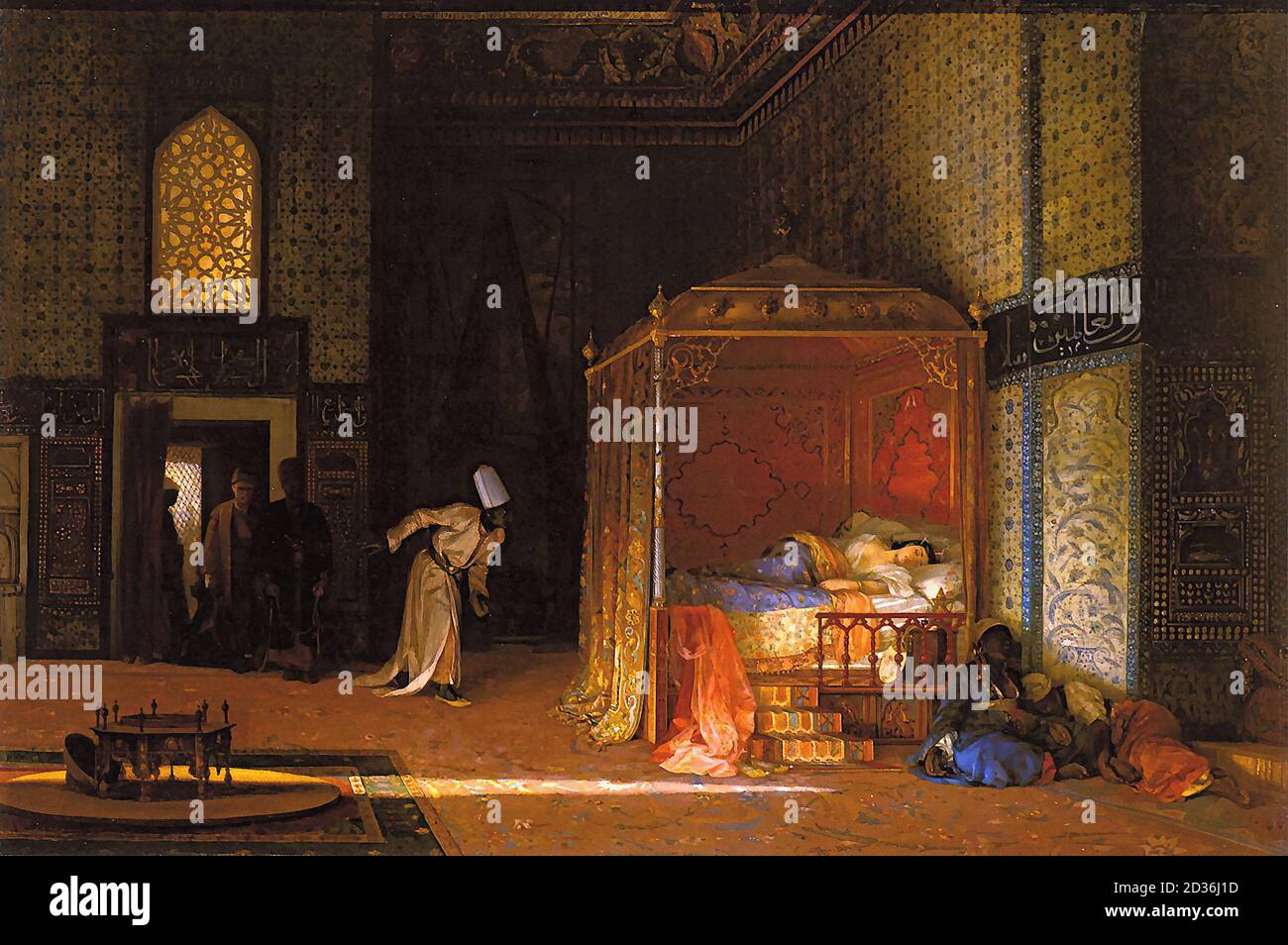 Chlebowski Stanislas von - Drama nell'Harem - Polacco Scuola - Foto Stock