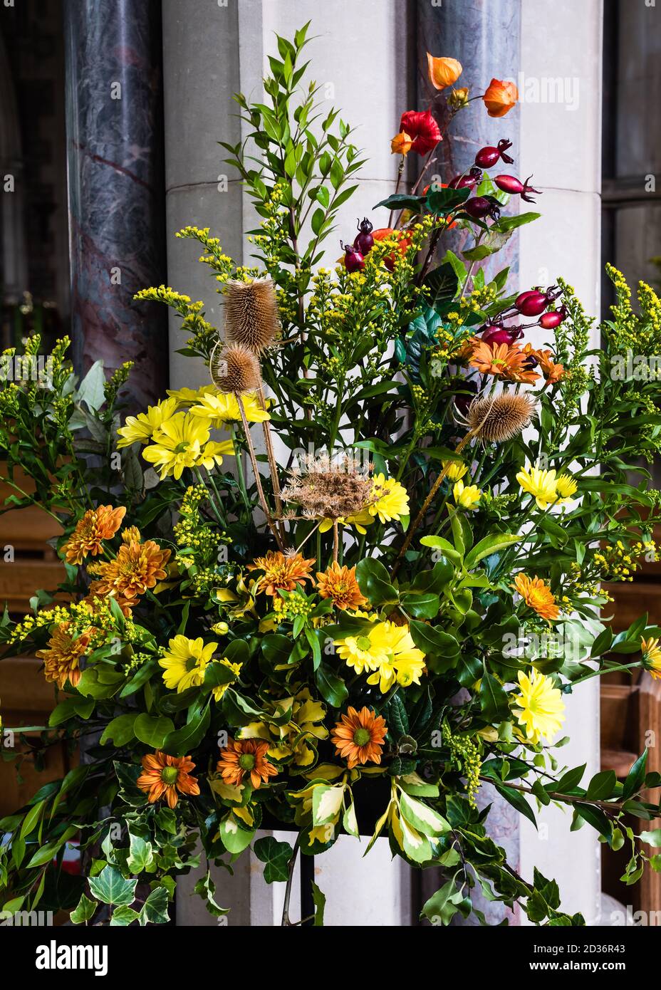 Harvest Festival a St Peters, Budleigh Salterton. Foto Stock