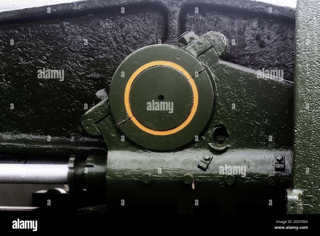 Fort Casey Guns in mostra, Fort Casey state Park, Whidbey Island, Washington state, USA Foto Stock