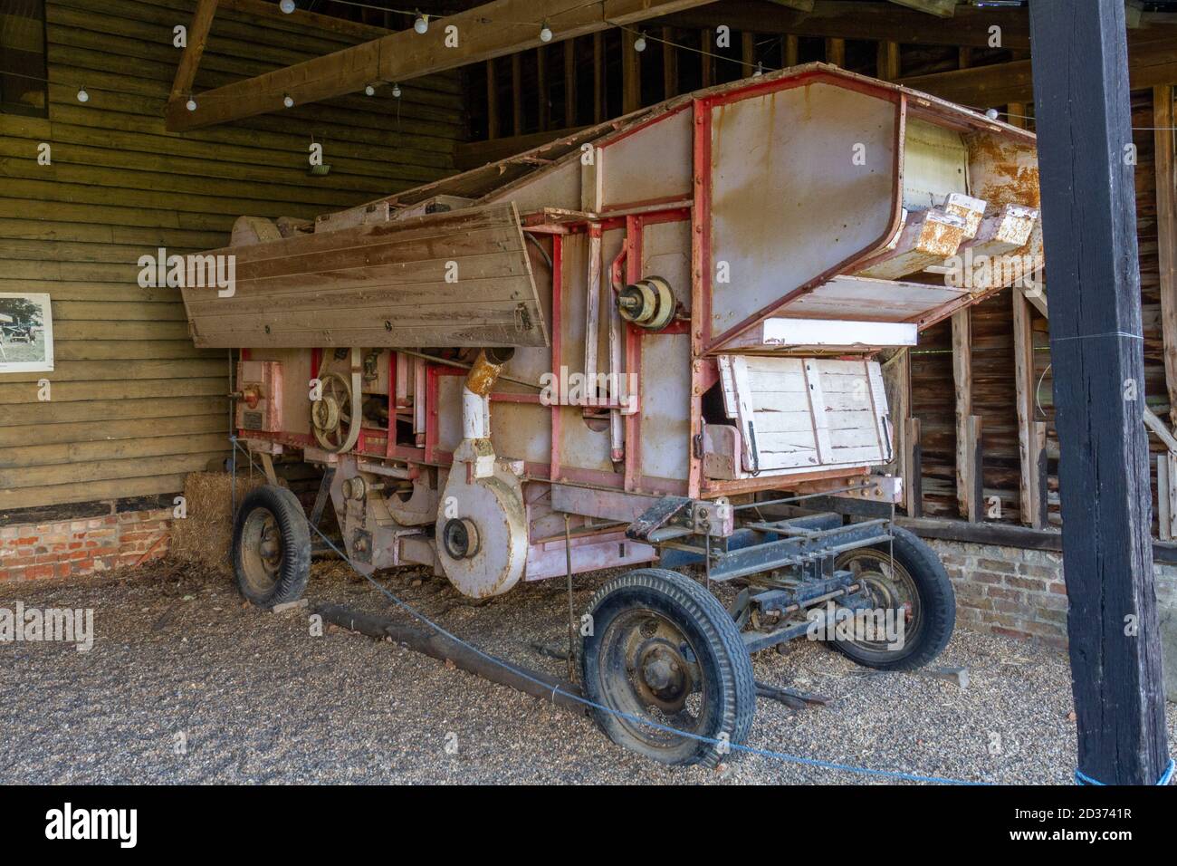 Una macchina da brivido Marshall in mostra al Cessing Temple Barns, un antico monumento situato tra Witham e Braintree in Essex, Regno Unito. Foto Stock