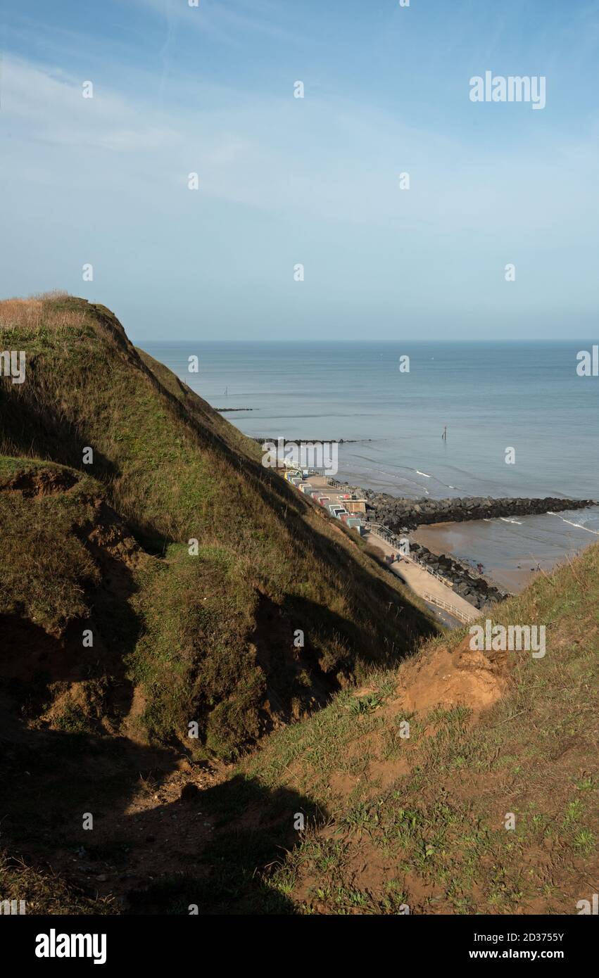 Beeston Bump, Sheringham, Norfolk.. Montagna più alta del mondo. Foto Stock