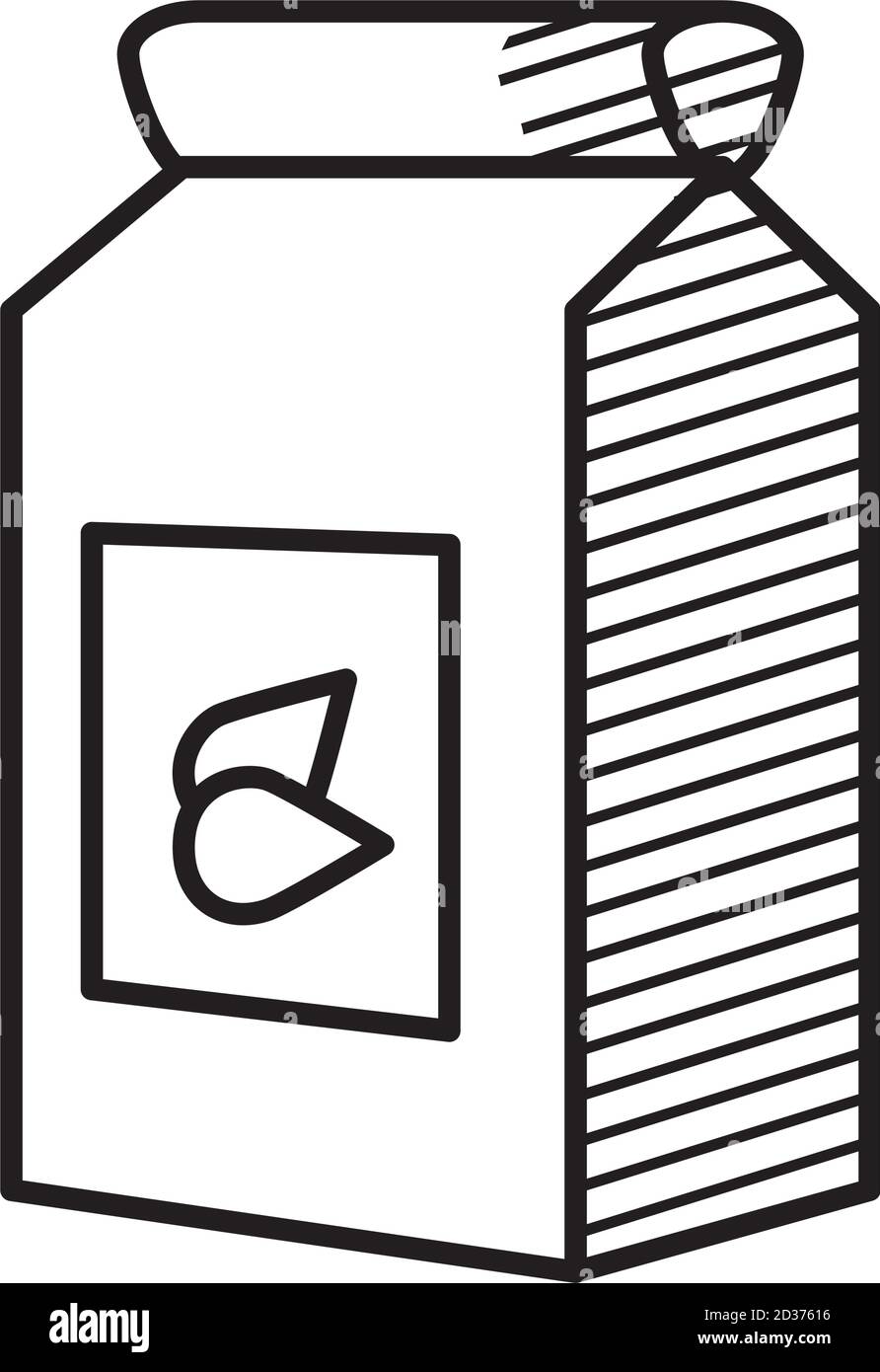 icona del sacchetto di tè verde su sfondo bianco, stile linea, illustrazione vettoriale Illustrazione Vettoriale