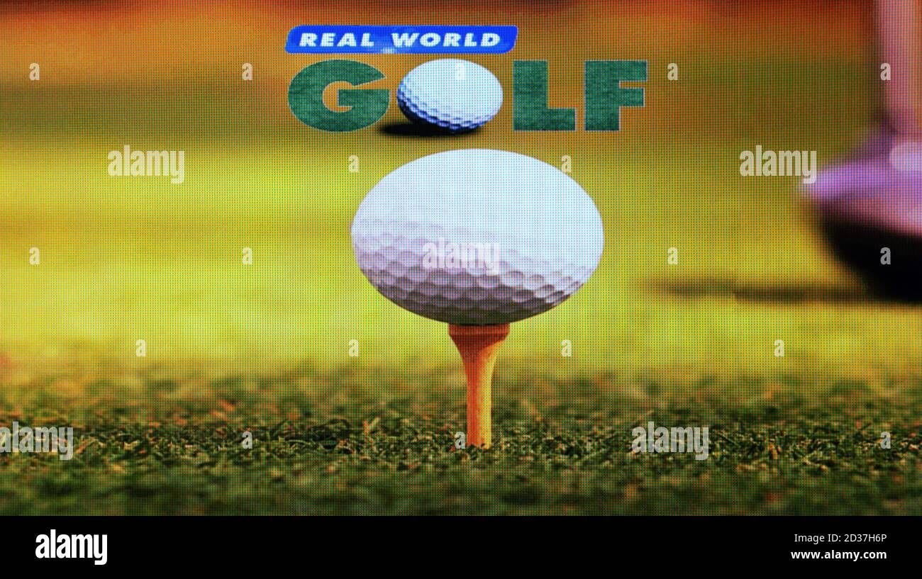 Real World Golf - Sony PlayStation 2 PS2 - Editoriale utilizzare solo Foto Stock