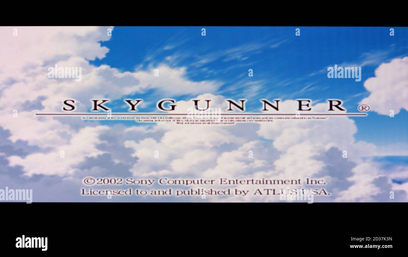 Sky Gunner - Sony PlayStation 2 PS2 - uso editoriale solo Foto Stock