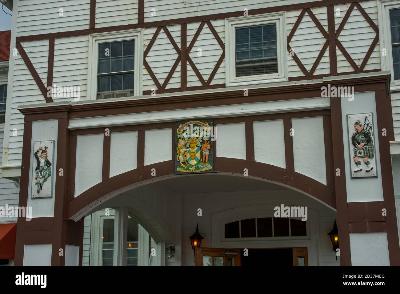 Il Keltic Lodge Resort and Spa, situato lungo il Cabot Trail sull'Isola di Cape Breton, Nuova Scozia, Canada. Foto Stock