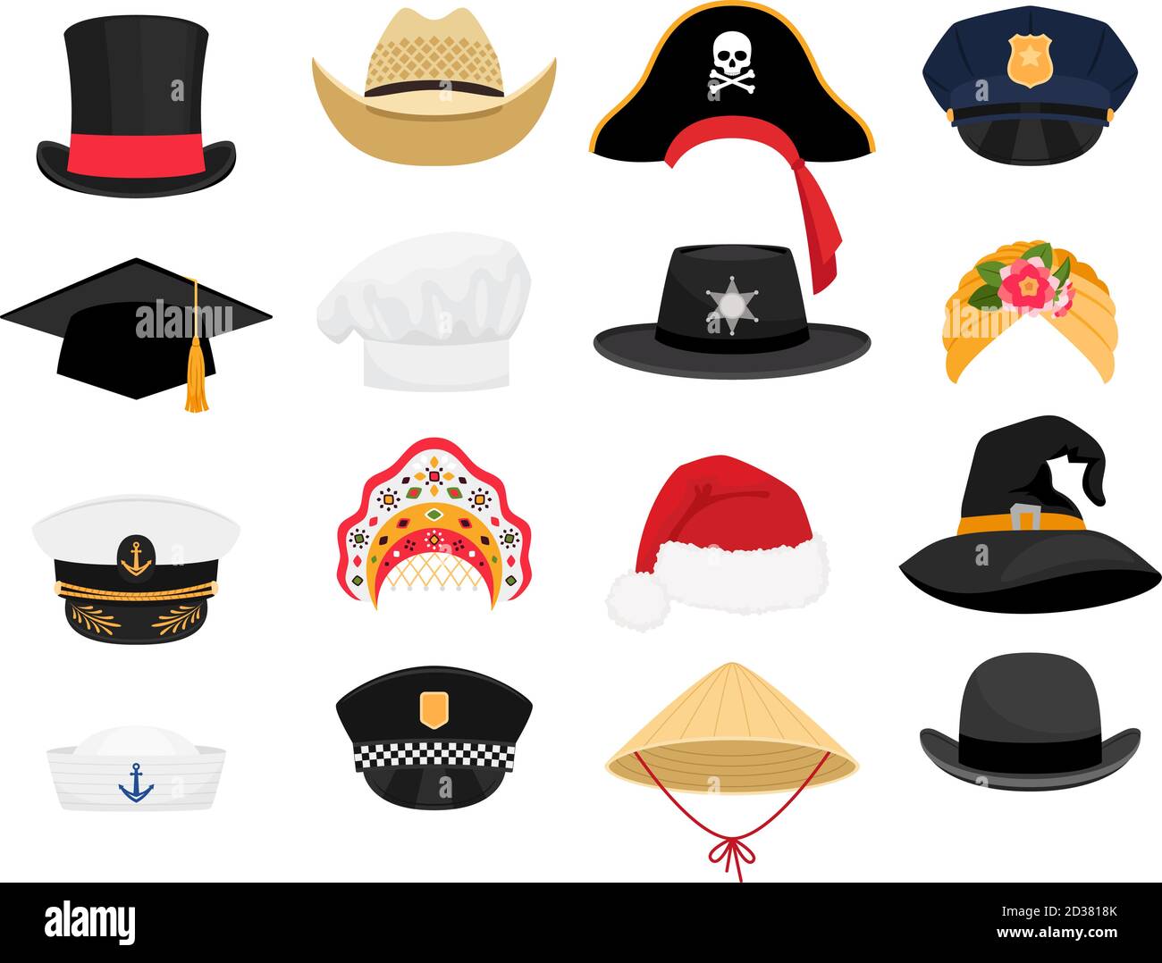 Cappelli costumi Carnevale. Accessori moda cappello collectiorn