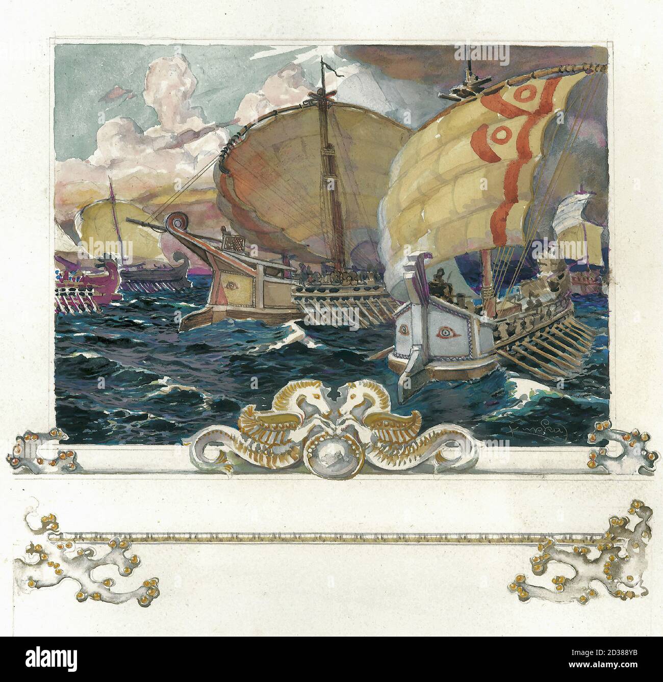 kupka, frantisek - illustrazioni per 'Les Erinnyes' di Leconte de Lisle 02 - Les precedenti, le veilleur - 23556045645 f51bf679e9 o Foto Stock