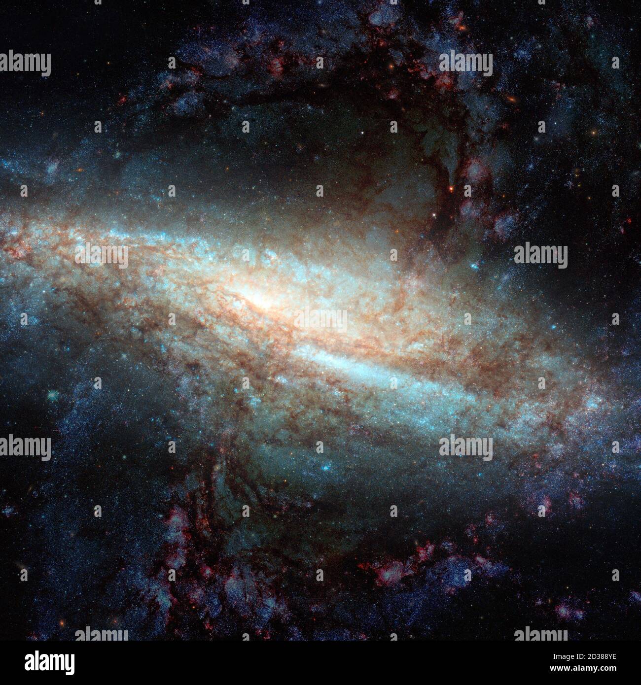 Nebulosa e galassia. Spazio profondo. Elementi di questa immagine forniti dalla NASA. Foto Stock