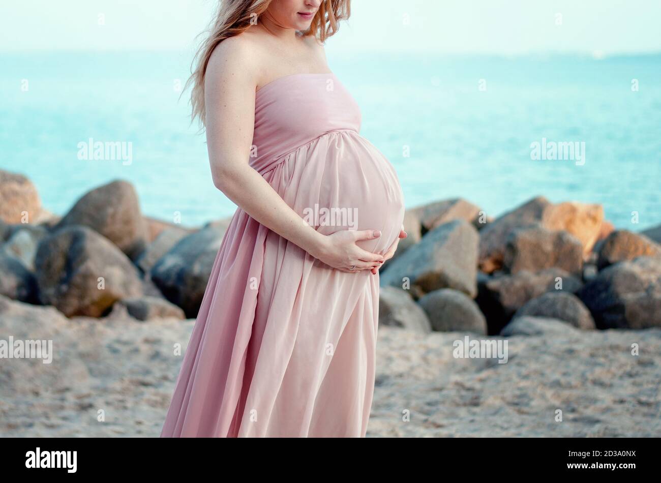 Babybelly - incinta - Madre Foto Stock