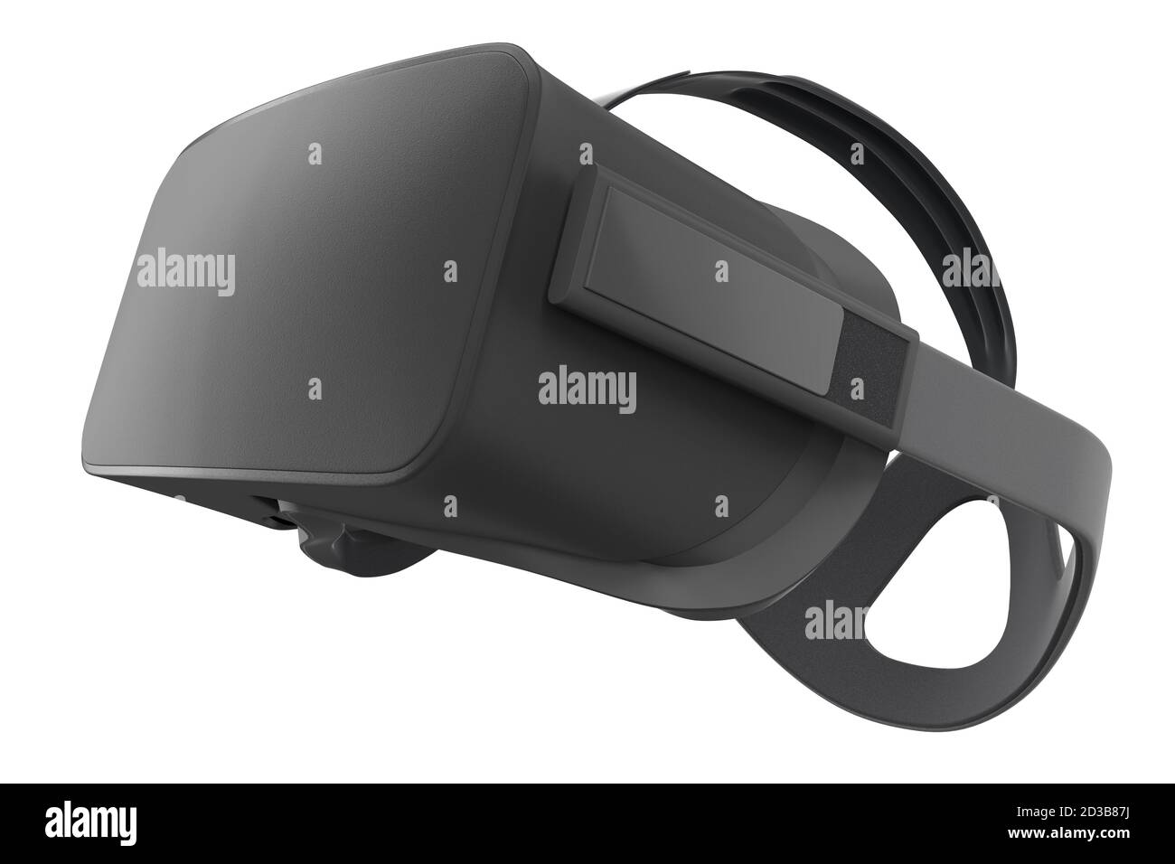 Occhiali per realtà virtuale isolati su bianco con percorso di ritaglio. rendering 3d Foto Stock