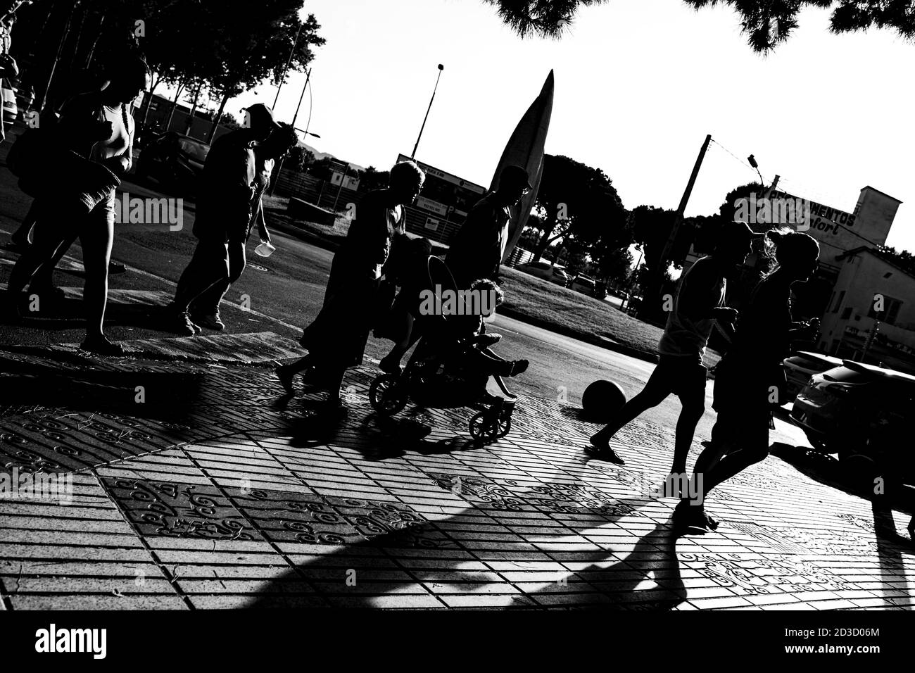 Giorno normale in costa brava durante l'estate di pandemia covis-19 Foto Stock