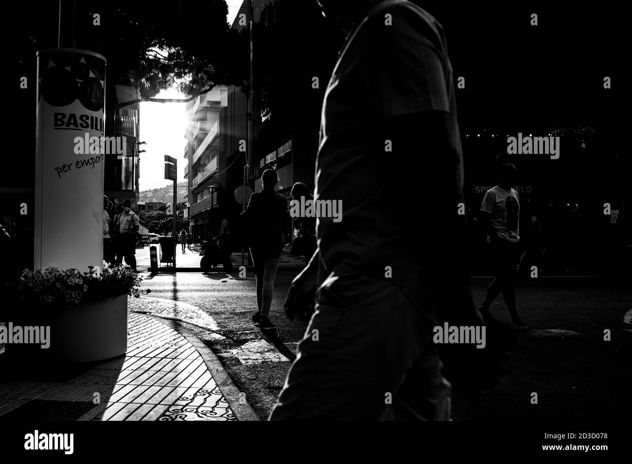 Giorno normale in costa brava durante l'estate di pandemia covis-19 Foto Stock