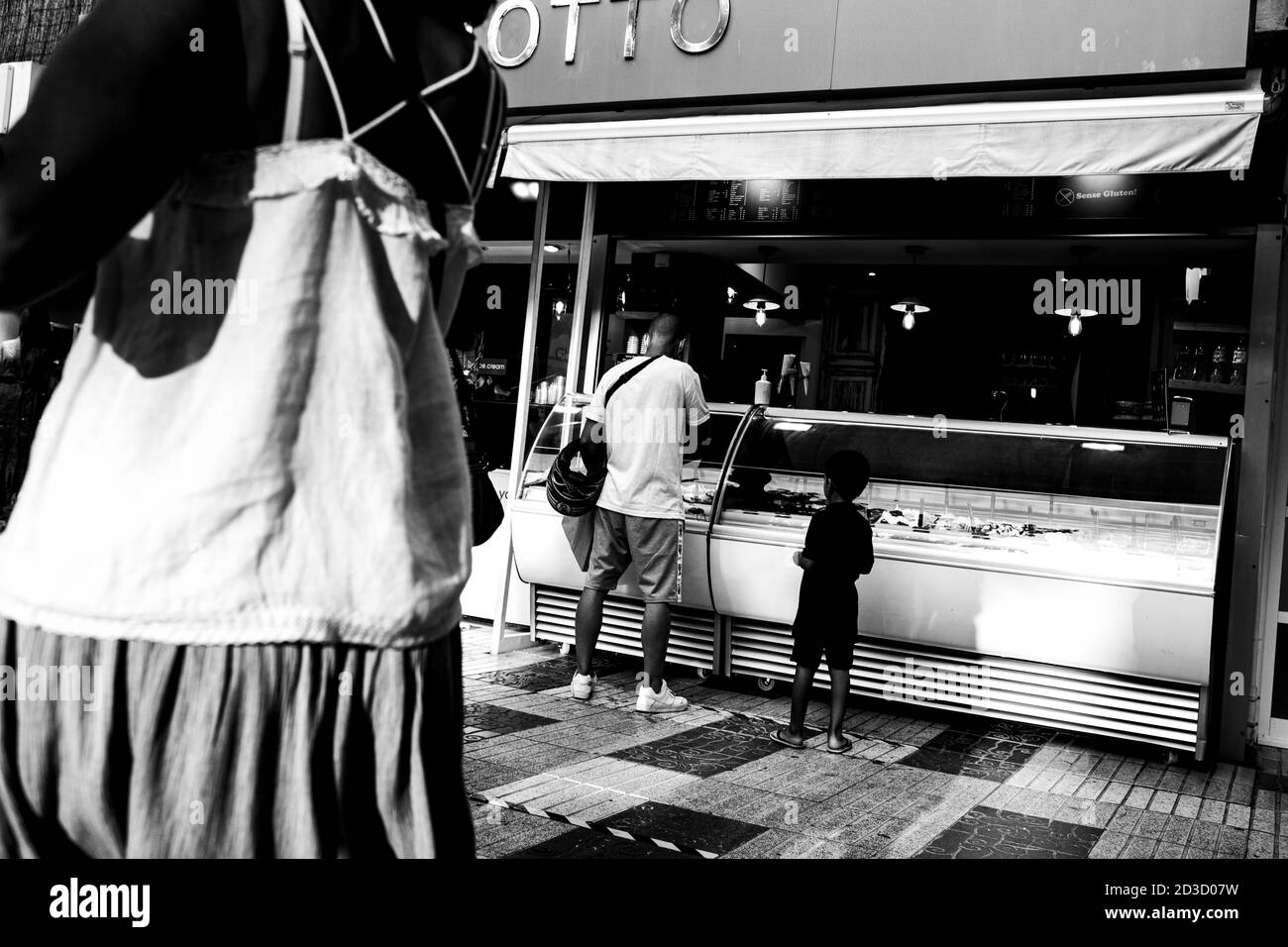 Giorno normale in costa brava durante l'estate di pandemia covis-19 Foto Stock