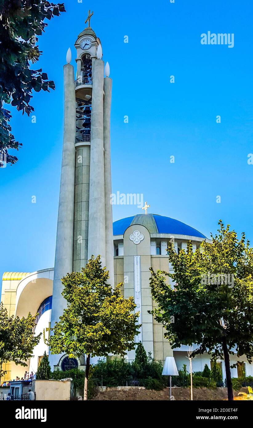 La risurrezione di Cristo cattedrale ortodossa a Tirana, Albania Foto Stock