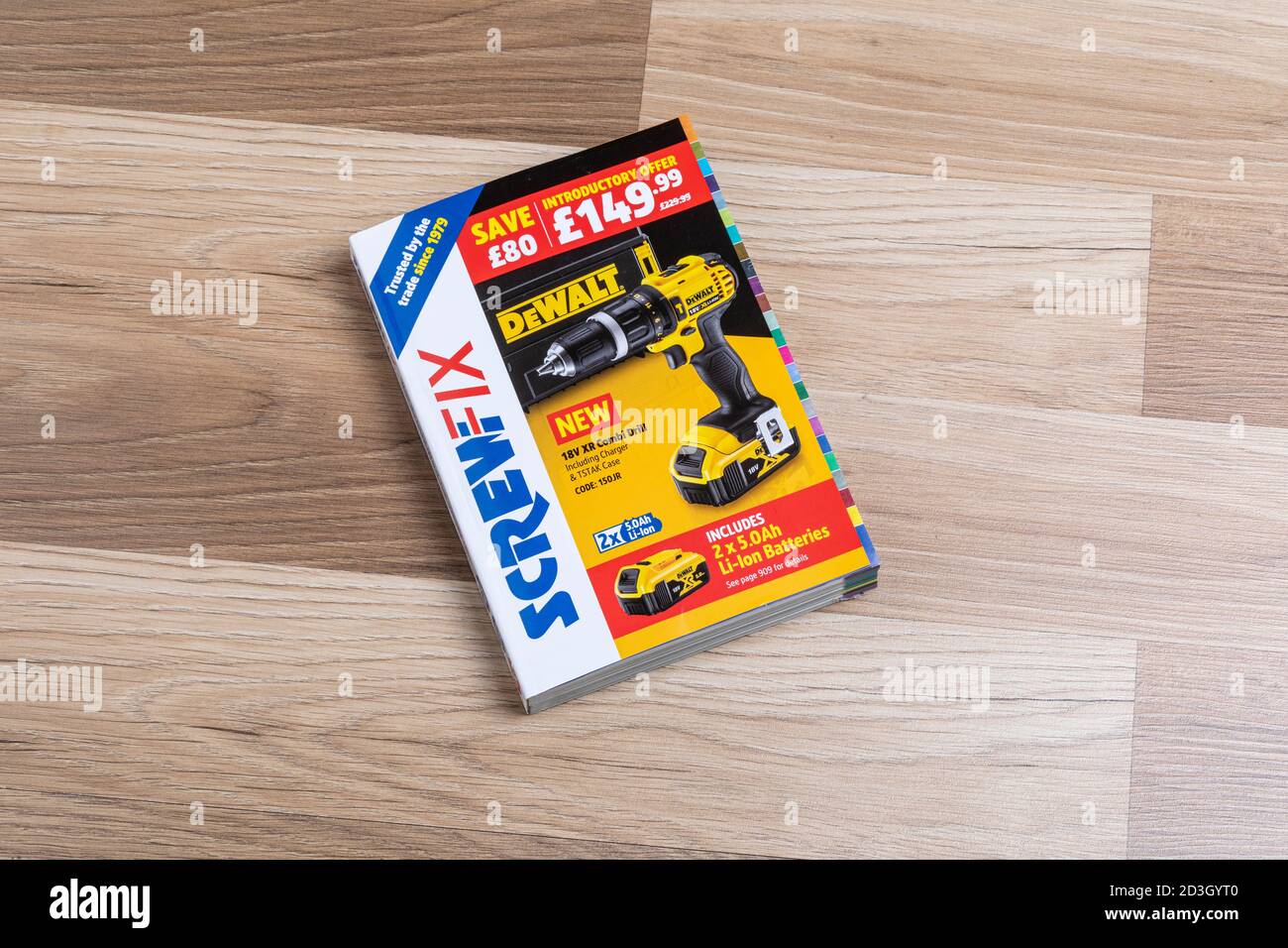 Un catalogo Screwfix Foto Stock