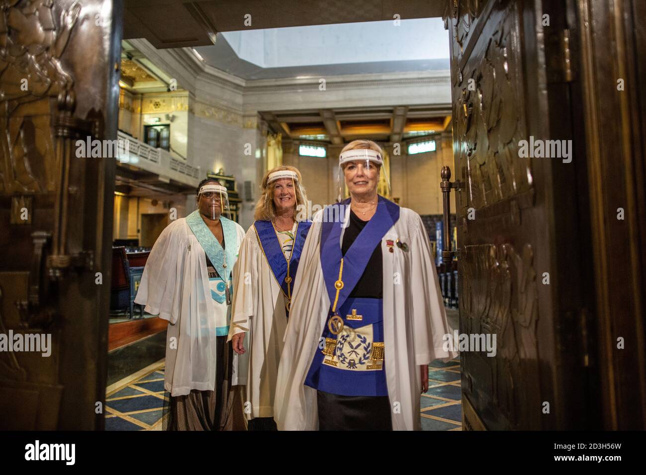 Freemasons' Hall a Londra, sede centrale della United Grand Lodge of England e luogo d'incontro per i Masonic Lodges, Queen Street, Covent Garden. Foto Stock