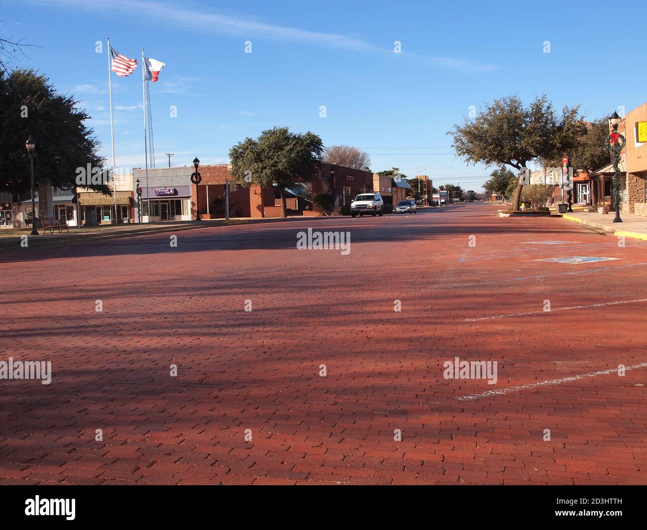 Lamesa, Texas USA centro. Lamesa è la sede della contea di Dawson County, Texas, che si trova nella zona del Texas non lontano dal confine con il New Mexico Foto Stock