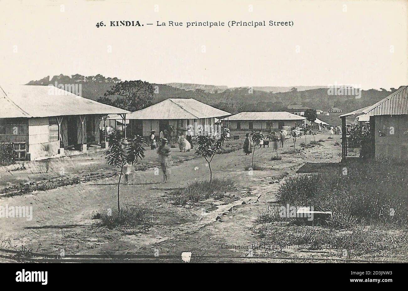 Guinea francese. Kindia. Stazione . Foto Stock