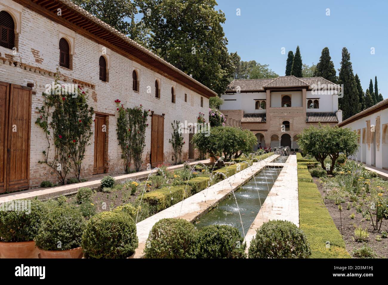 Il famoso Generalife di Granada, Spagna Foto Stock