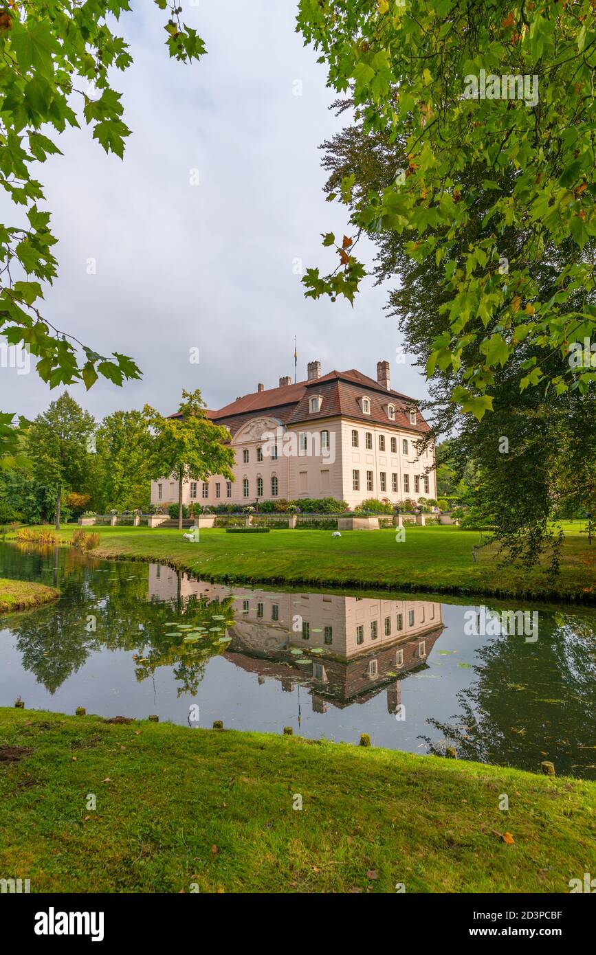 Fürst Pückler Park und Schloss a Branitz, il palazzo del pensionamento del principe Pekkler´s, oggi un museo, Cottbus-Branitz, Brandeburgo, Germania orientale, Europa Foto Stock
