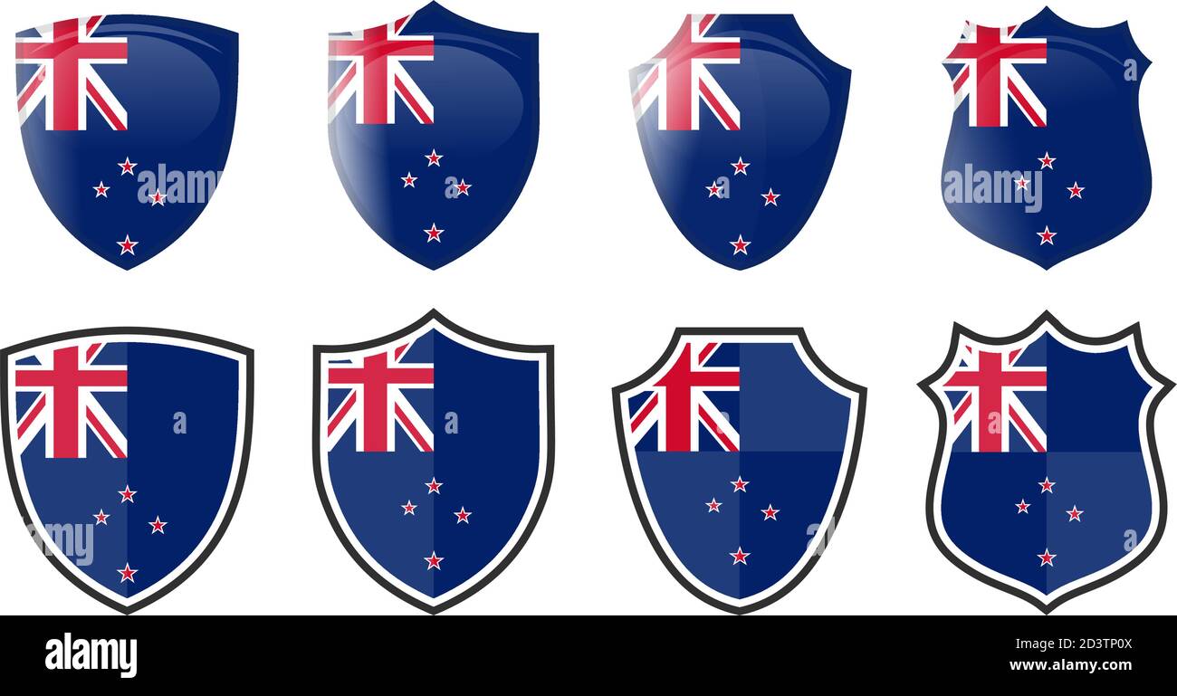 Design Adesivo Per Bandiera Della Nuova Zelanda | Vettore Gratis - Foto 13